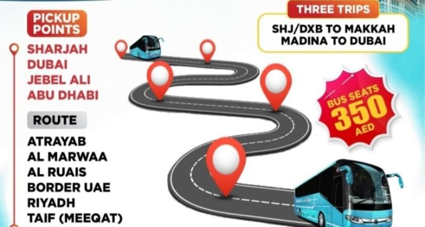 Dubai to Makkah Bus Service Package